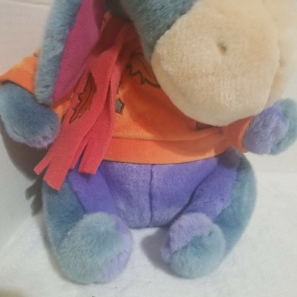 Autumn Eeyore Disney Plush With Scarf Sweater and Hat Fall Leaves 12" Never used - Picture 4 of 9